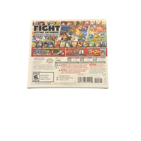 Authentic Nintendo 3DS SUPER SMASH BROS Brand NEW Factory Sealed USA Official - Picture 2 of 2
